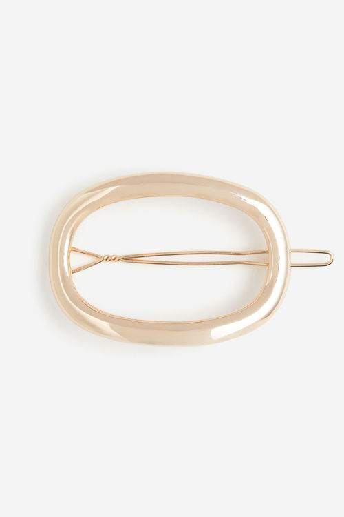 H & M - Oval hair clip - Gold