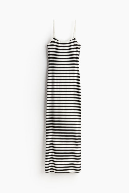 H & M - Ribbed maxi dress -...