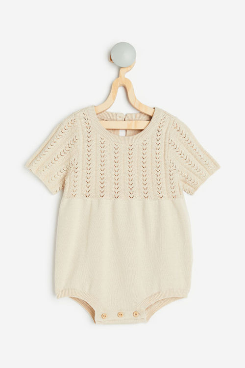 H & M - Pointelle-knit romper...