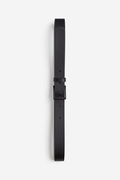 H & M - Leather belt - Black