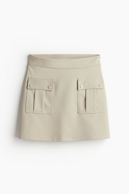 H & M - Jersey cargo skirt -...