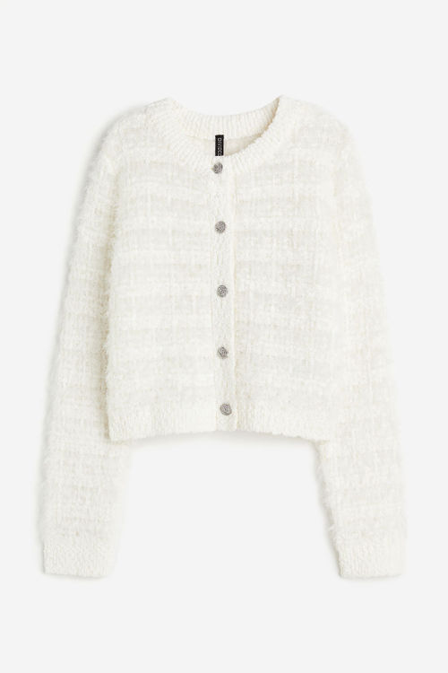 H & M - Fluffy bouclé-knit...