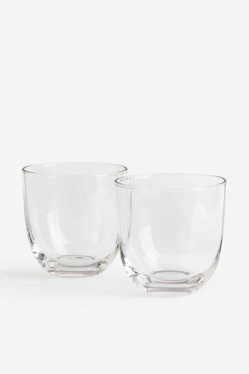 H & M - 2-pack glass tumblers...