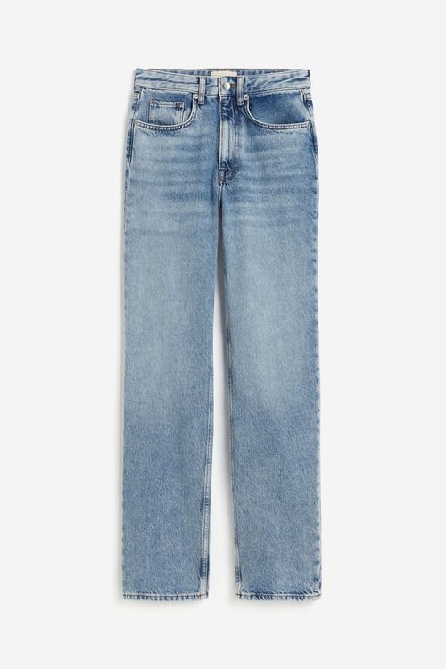 H & M - Straight High Jeans -...