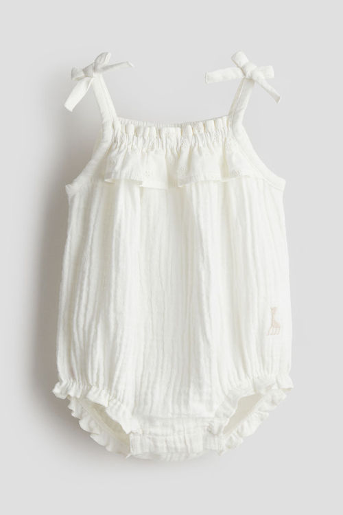 H & M - Muslin romper suit -...