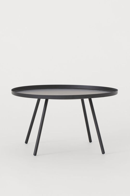 H M Metal Side Table Black Compare The Oracle Reading