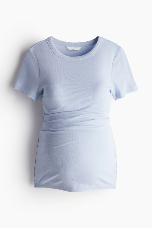 H & M - MAMA Ribbed top - Blue