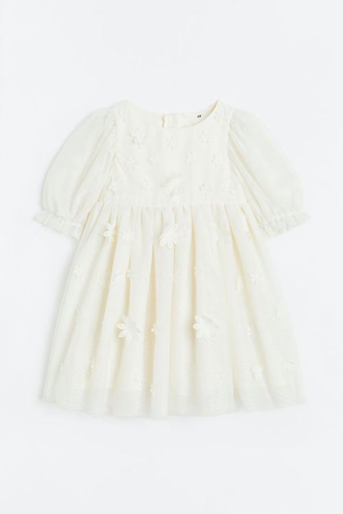 H & M - Appliquéd tulle dress...