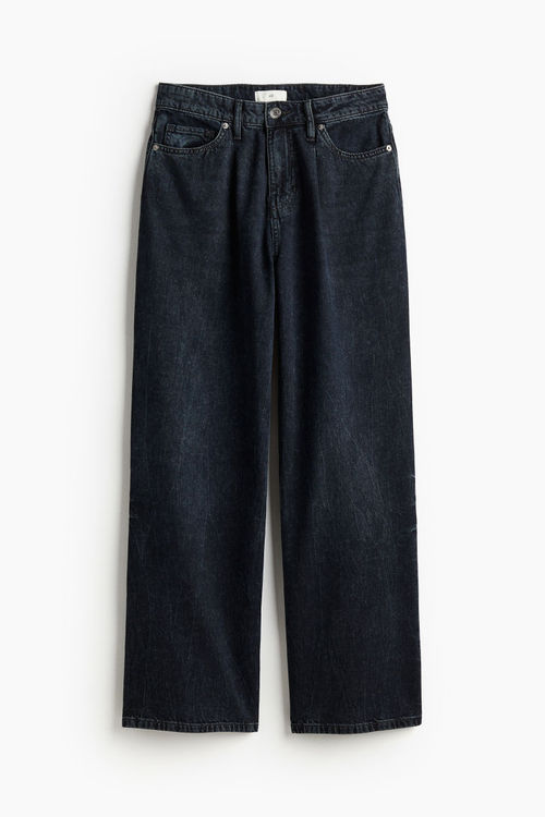 H & M - Wide denim trousers -...