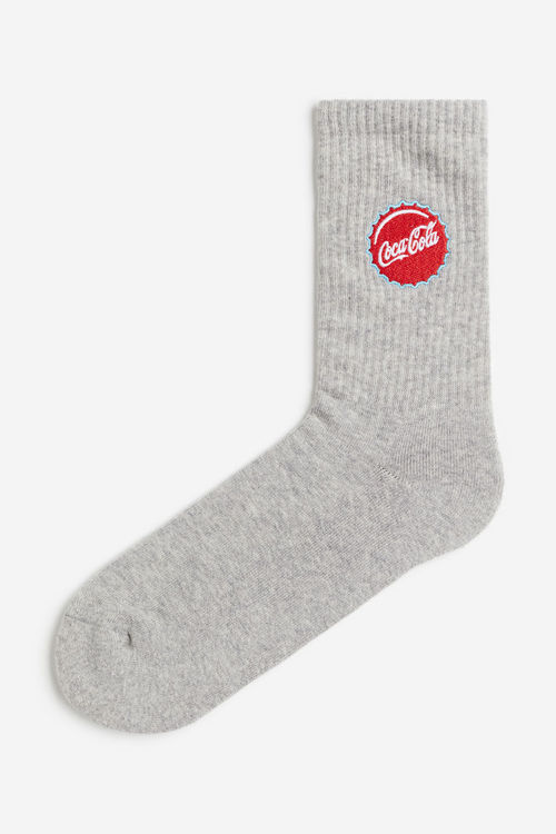 H & M - Motif-detail socks -...