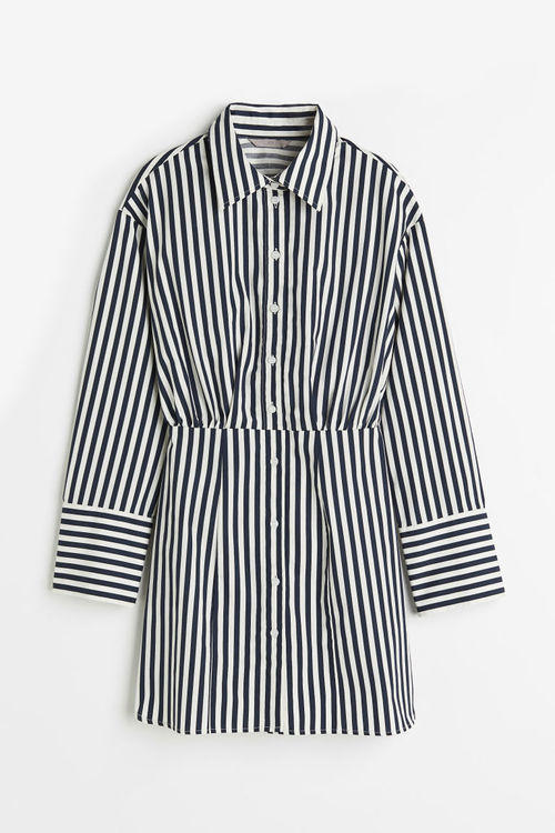 H & M - Cotton shirt dress -...