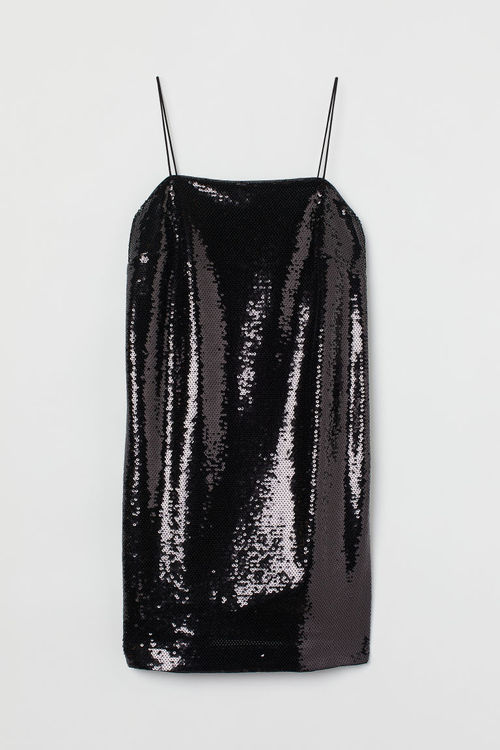 H & M - Sequined dress - Black