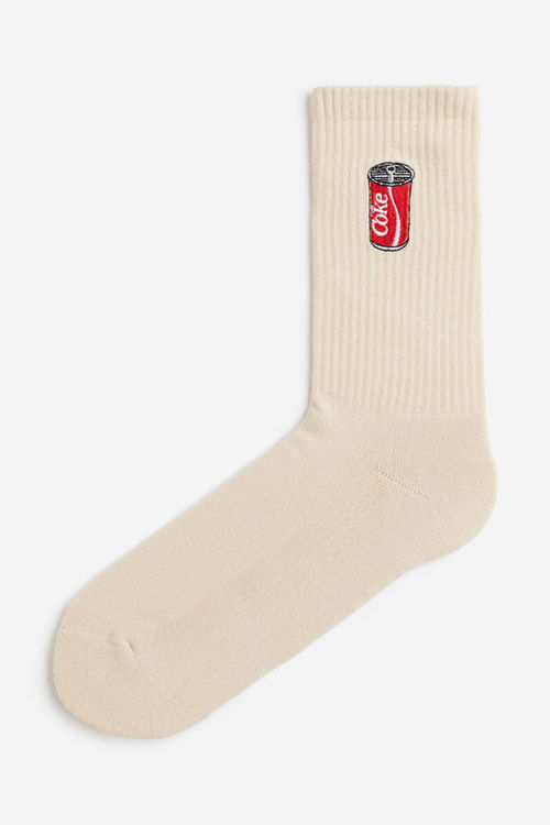 H & M - Motif-detail socks -...