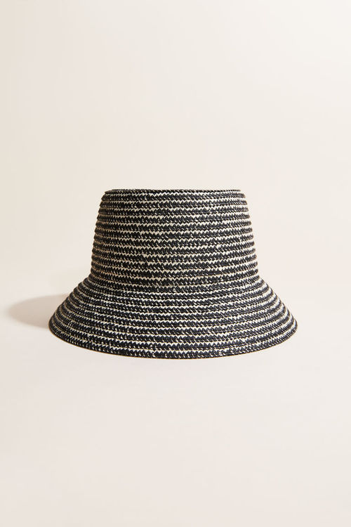 H & M - Straw bucket hat -...