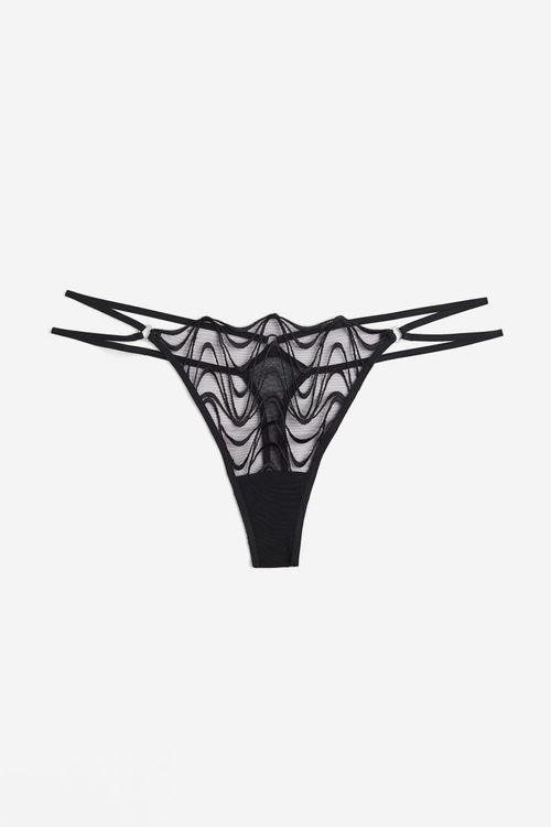 H & M - Embroidered tanga...