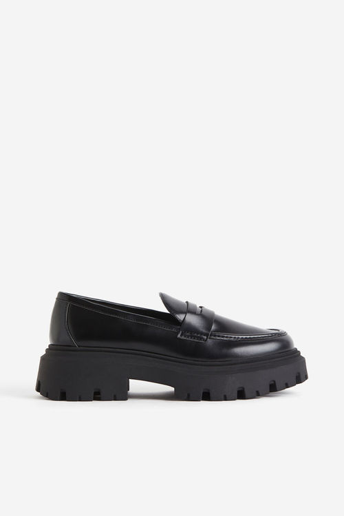 H & M - Chunky loafers - Black