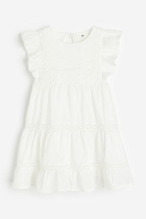 H&M Ladies Flounce-detail Slip Dress