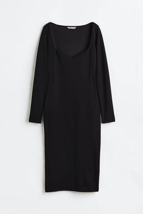 H & M - Bodycon dress - Black