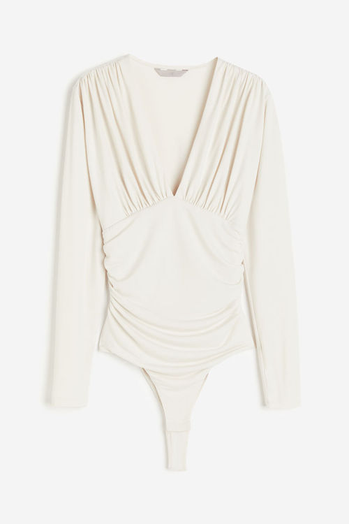 H & M - Draped V-neck thong...