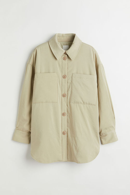 H & M - Padded shacket - Green