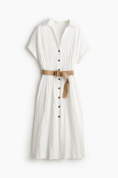 H & M - Belted shirt dress -...