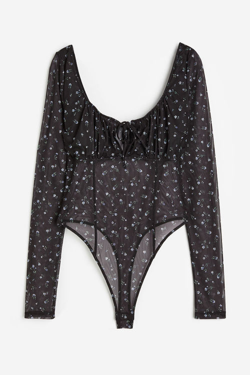 H & M - Mesh thong body -...