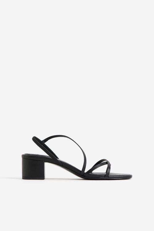 H & M - Block-heeled sandals...