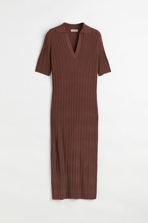 H & M - Collared rib-knit...