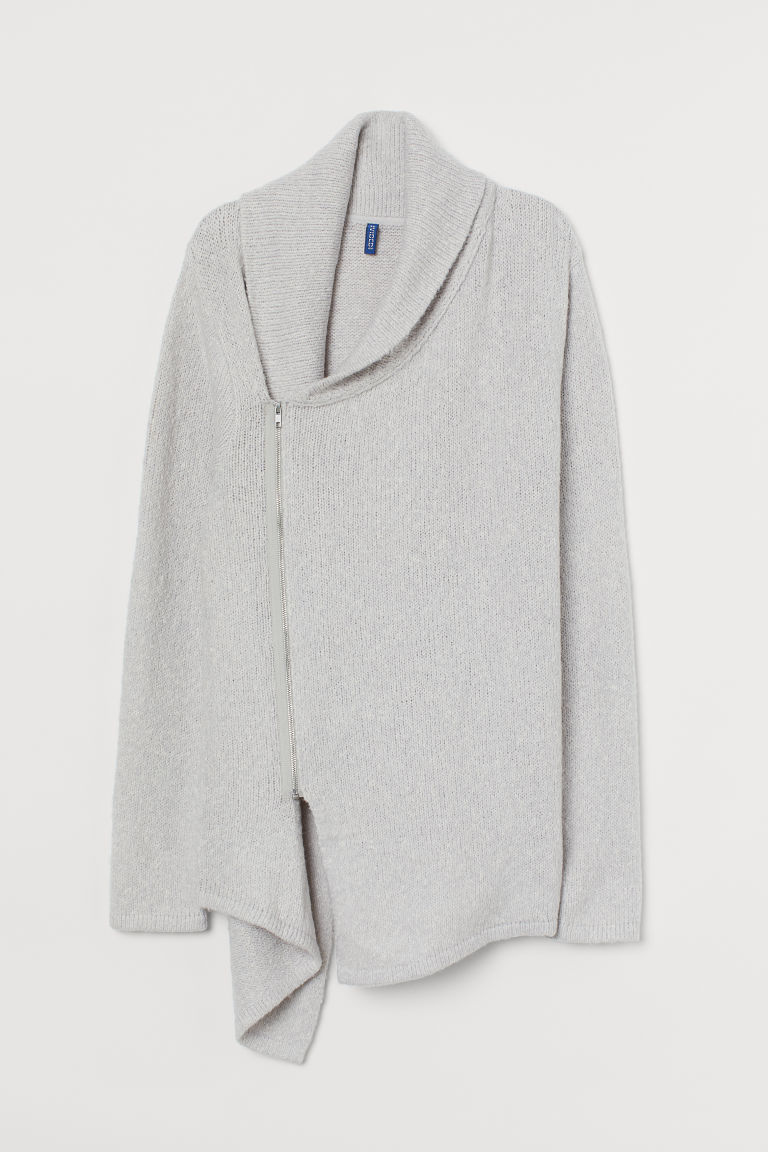 h and m grey cardigan