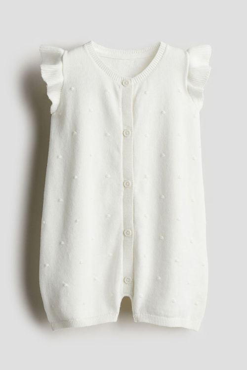 H & M - Knitted cotton romper...