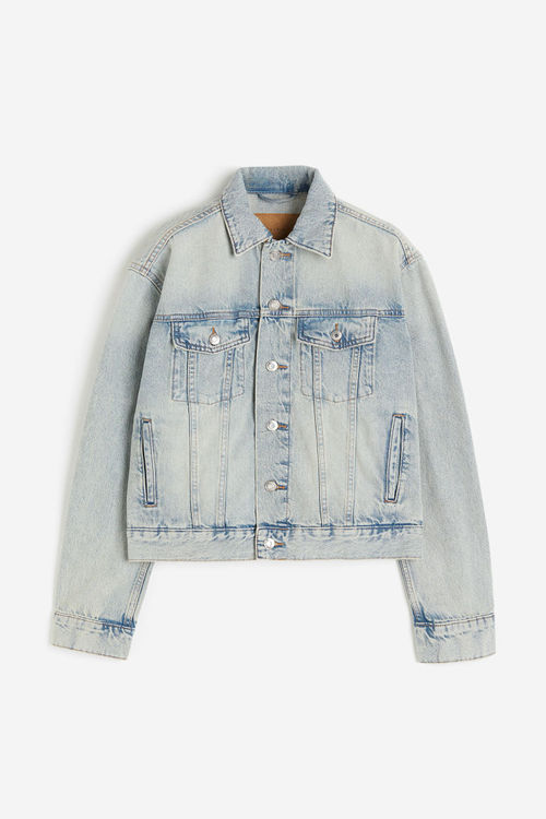 H & M - Short denim jacket -...