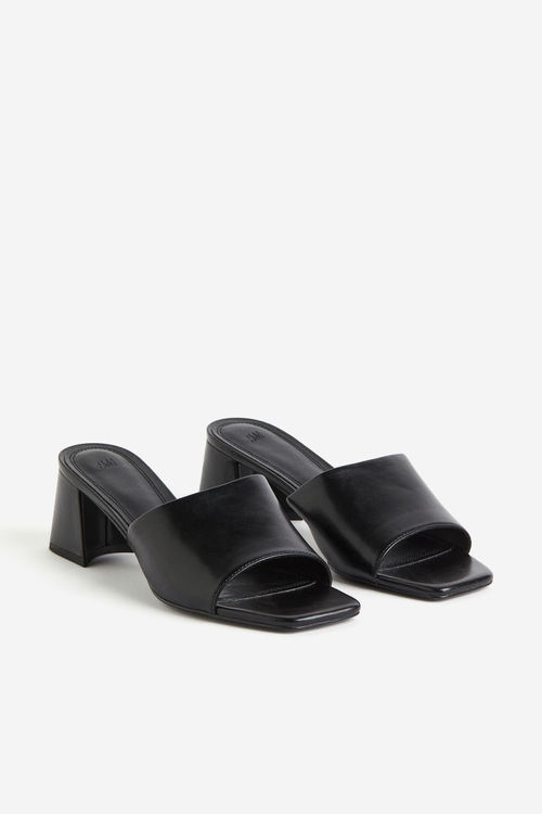 H & M - Block-heeled mules -...