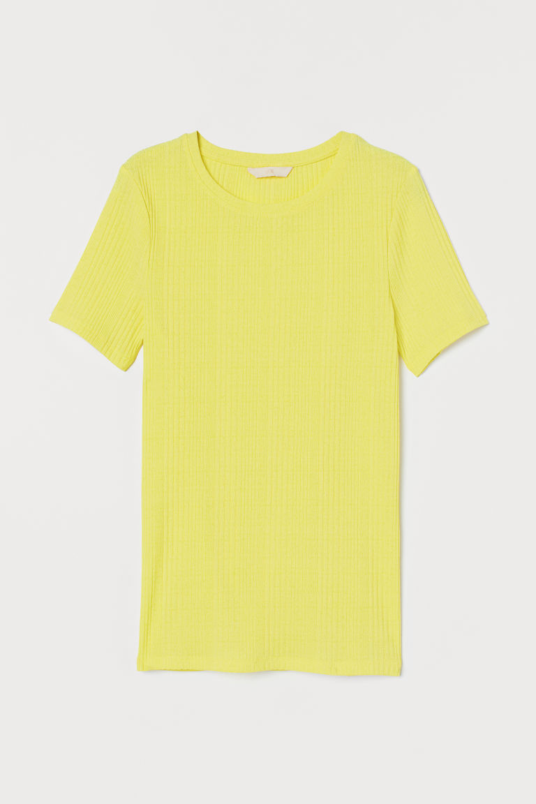 h and m yellow top