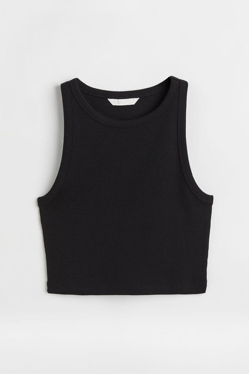 H & M - Cropped vest top -...