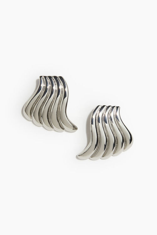 H & M - Swirly earrings -...