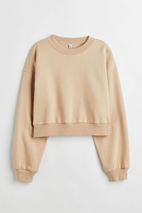 H & M - Cropped sweatshirt -...