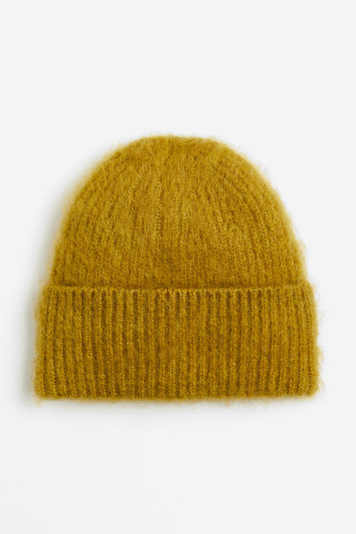 H & M - Rib-knit hat - Yellow