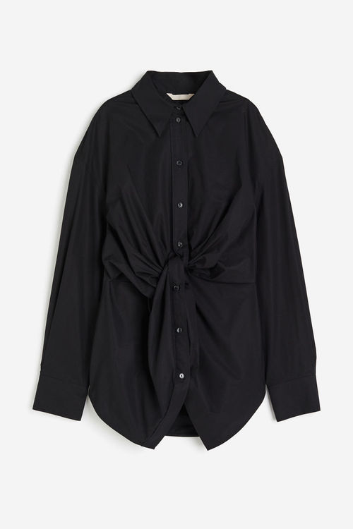 H & M - Knot-detail shirt -...