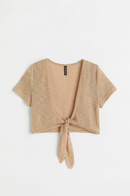 H & M - Tie-detail cardigan -...