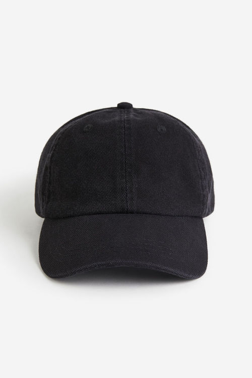 H & M - Canvas cap - Black