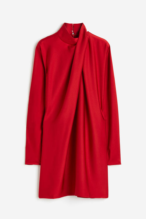 H & M - Draped dress - Red