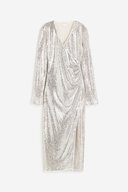 H & M - Sequined dress - Beige