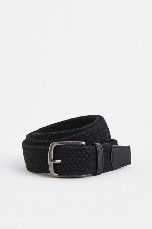 H & M - Braided belt - Black