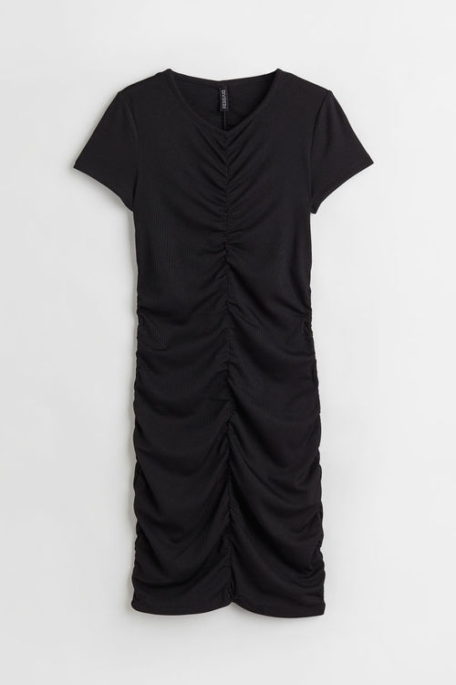 H & M - Draped jersey dress -...