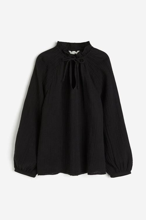 H & M - Muslin popover blouse...