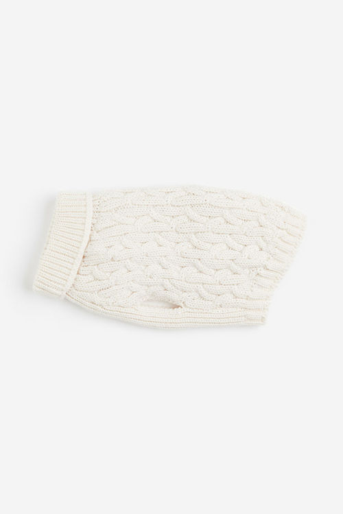 H & M - Cable-knit dog jumper...