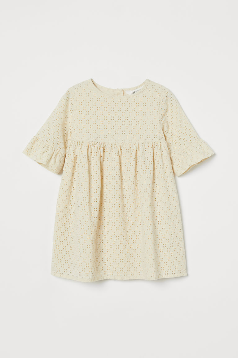 h and m broderie dress
