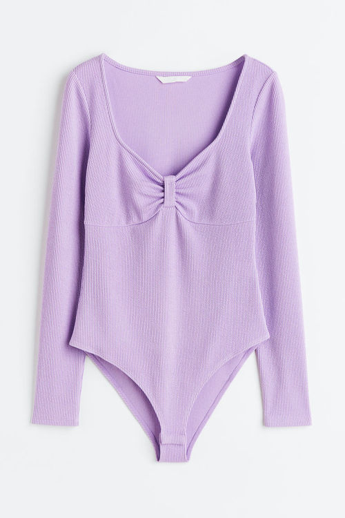 H & M - Ribbed jersey body -...