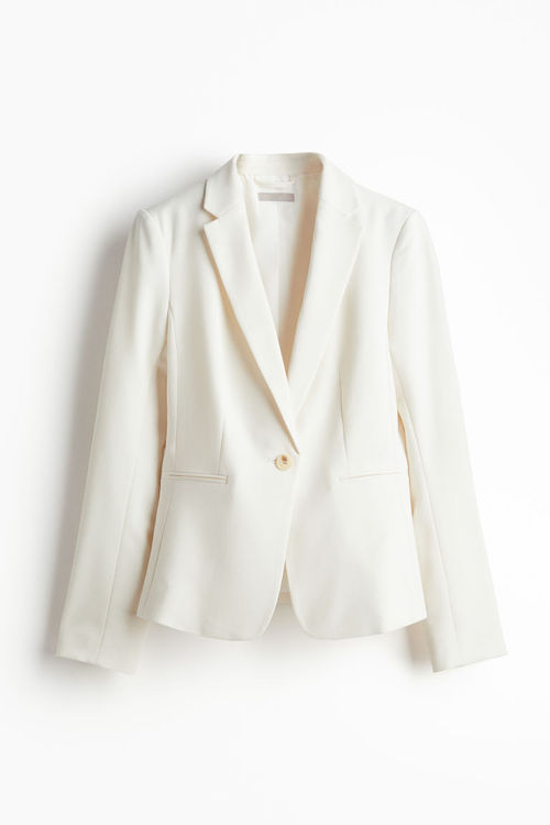 H & M - Fitted jacket - White