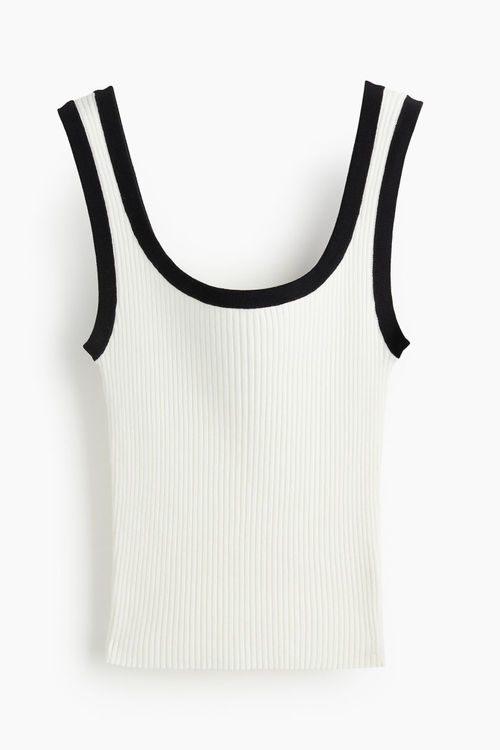 H & M - Rib-knit vest top -...